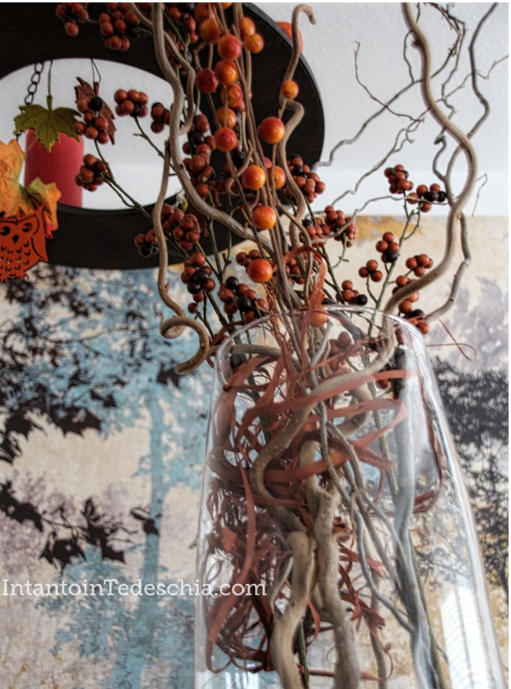 decorazioni autunno vaso